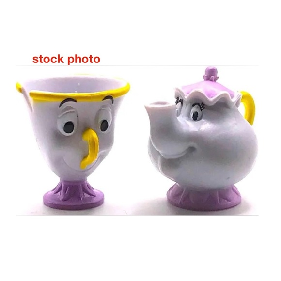 Disney Other - NIB Vtg Disney’s Beauty & the Beast McDonalds Happy Meal Toy 6-Mrs. Potts & Chip